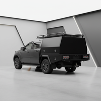 Auvent de benne en aluminium robuste sur mesure, finition thermolaquée imperméable pour Hilux Ford Ranger VW Amarok - Multi-usages