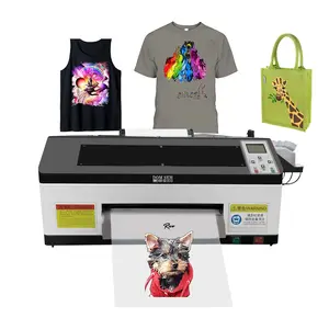 Impressora ecológica DTF para camisetas, máquina de impressão A3 Dtf dupla XP600, máquina digital Dtf para têxteis