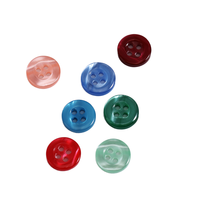 Boutons de chemise en résine perlée nacrée à dos plat, 4 trous, 21 couleurs, taille personnalisable, pour chemises homme et femme
