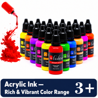 Ensemble de peinture acrylique pour enfants, 36 couleurs, 10 ml, compatible avec le verre et le papier, personnalisation OEM/ODM