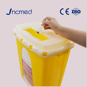 Conteneur à objets tranchants de 6 gallons, étanche et scellé, avec construction entièrement fermée empêchant les fuites de liquide et la contamination croisée - Product Image 1