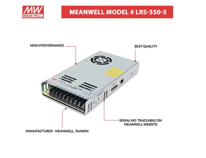 Meanwell LRS 350 5 5V 60A 300W SMPS แหล่งจ่ายไฟโลหะสำหรับระบบไฟ LED อุตสาหกรรมซีเอ็นซีให้ผลลัพธ์ที่มั่นคง - Product Image 2