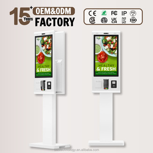 Kiosque interactif à double écran de 32 pouces avec résolution 4K, mode portrait, écran vertical et écran HD - Product Image 1