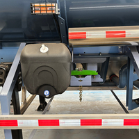 Semi-remorque citerne à carburant en alliage d'aluminium à 3 essieux, 4300 L, suspension pneumatique, capacité de charge de 30 tonnes, résistante à la corrosion pour un transport sûr