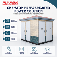 YIMENG 11KV 415V Solution de sous-poste préfabriqué triphasé européen compact pour transformateur et appareillage extérieur