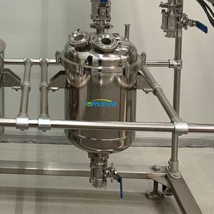 50L-500L Topacelab مختبر جاكيت طبقة مزدوجة مختبر SS316L+SS304 مفاعل كيميائي 100 لتر - Product Image 3