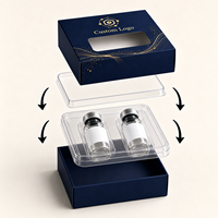 Maßgefertigte Fläschchen-Verpackungsboxen 3ml Zwei-Fläschchen-Schublade Papierkarton Mit Aufgedrucktem Logo Großhandelslieferant für Kleine Marken