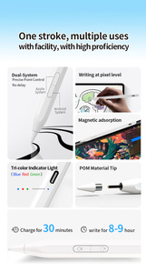 Stylet universel en plastique avec pointe remplaçable, attraction magnétique pour iOS/Android, compatible avec tous les écrans capacitifs - Product Image 4