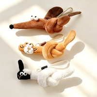 Mini jouet en peluche torsadé en coton PP doux, motif animal à long cou, tendance, pour décoration de sac et porte-clés, en promotion