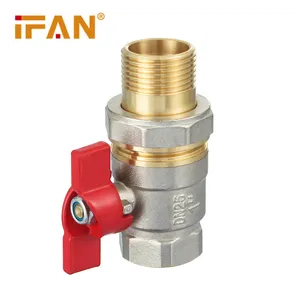 IFAN Water Ball Valve Butterfly Handle Male Female Thread Union Brass Ball Valve Suppliers