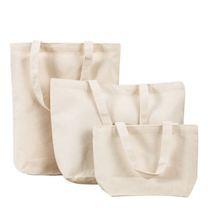 Sacs de courses en toile de coton réutilisables, pliables, lavables, 12 oz, résistants, avec logo imprimé personnalisé - Product Image 1