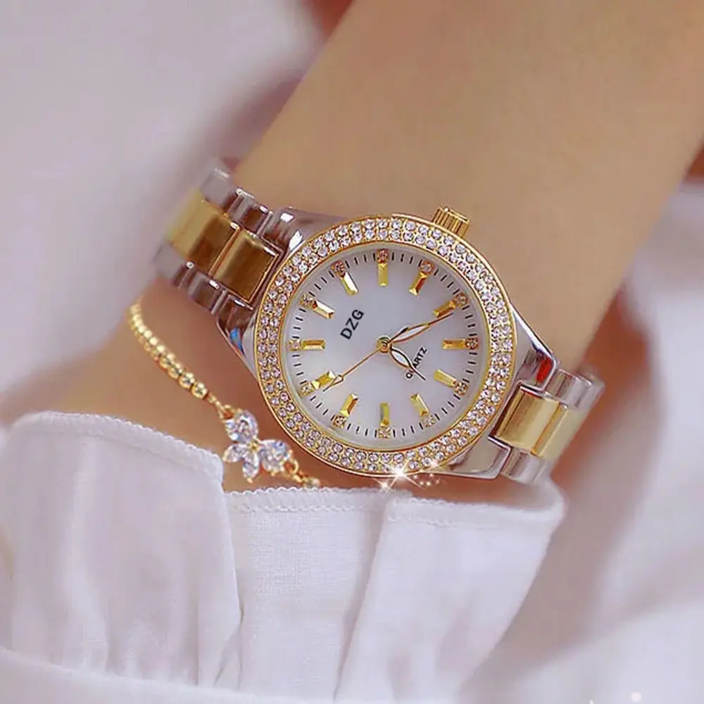 2024 Korean Style Of Fashion Lady's Watch And Beautiful Ribbon Digital Watch For Women