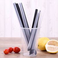 Pipette jetable en plastique pour boisson, jus, thé à bulles, pipette jetable à haute valeur faciale, vente en gros