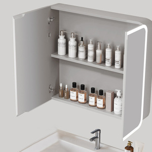 Set di Mobili Moderni <span class=keywords><strong>per</strong></span> <span class=keywords><strong>Bagno</strong></span> con Mobile Lavabo, Specchio a Parete e Armadietto Doccia - Product Image 5