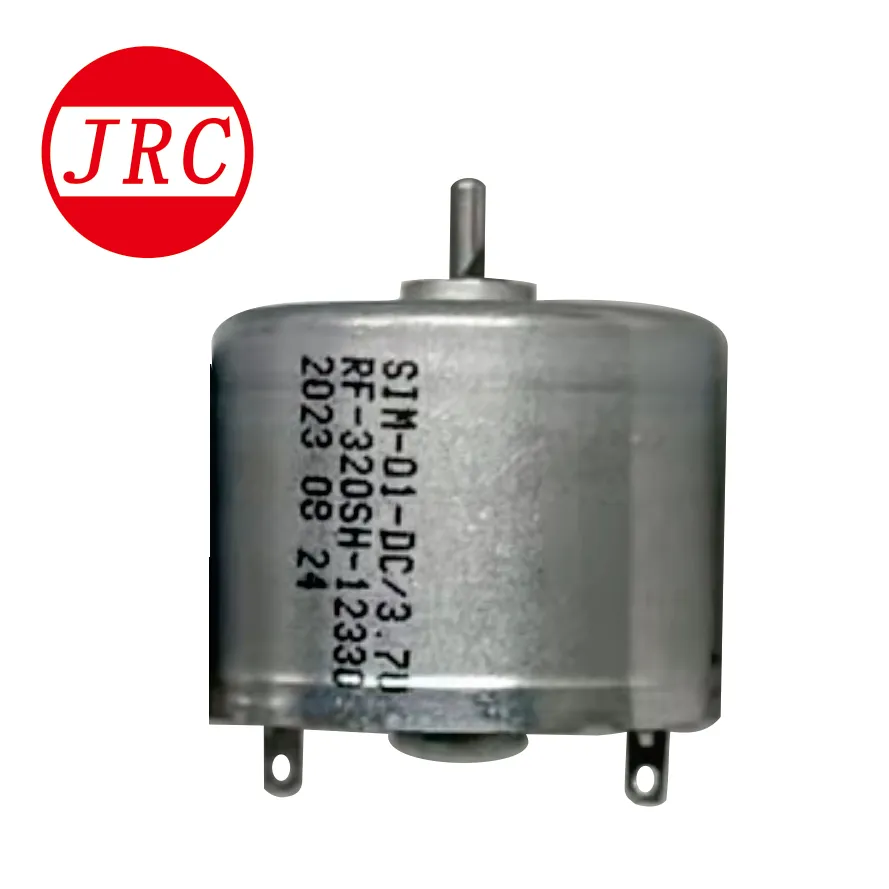 Motor DC kecil JRF-320C 3V 6V 9V 12V 24MM Micro 310 320 370 DC Motor DC kecil kecepatan tinggi