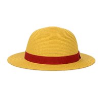 Sombrero de pajita de Luffy Natural, Cosplay de una pieza, sombrero de paja de capitán, mono D. Luffy porque mapa