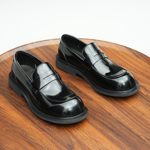 Chaussures en cuir véritable haut de gamme personnalisées, style business décontracté, à large bord, polyvalentes - Product Image 5