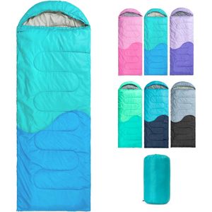 Premium leggero sacco a pelo a compressione mummia stile 3 stagioni che dormono per fare escursioni in campeggio a caldo e freddo - Product Image 4