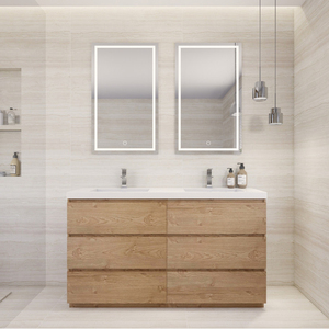 <span class=keywords><strong>Mobile</strong></span> da <span class=keywords><strong>Bagno</strong></span> Elegante <span class=keywords><strong>in</strong></span> Legno Massello Stile Europeo <span class=keywords><strong>con</strong></span> <span class=keywords><strong>Lavabo</strong></span>, Specchio e Piano <span class=keywords><strong>in</strong></span> Marmo - Product Image 4