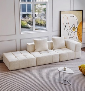 Professionale moderno anello nordico Bubble Beige bouclé divano Set 3-4 posti durevole soggiorno divano Interior <span class=keywords><strong>Design</strong></span> mobili - Product Image 3