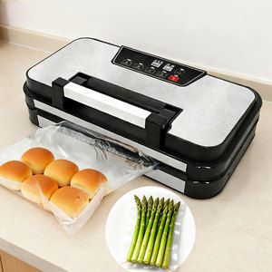 Scelleuses sous vide OEM avec gonflage d'air 95 kPa, économiseur de nourriture humide et sèche, double scellement pour la maison, facile à nettoyer, Vershoudmachine - Product Image 1