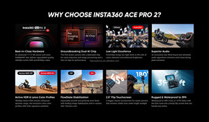 Insta360 Ace Pro 2アクションカメラデュアルバッテリー8K 30FPS Lei ca AIチップ2.5インチフリップタッチスクリーンHDR FlowState安定化AcePro2 - Product Image 2