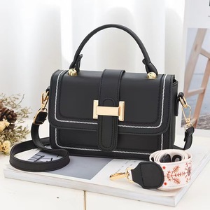 Bolso de Mano Tipo Satchel para Mujer con Hebilla Dorada, Bolso Bandolera de Cuero PU con 2 Correas para el Hombro, Bolso de Mano con Asa Superior para el Trabajo - Product Image 1