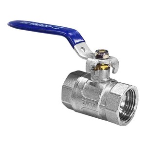 Robinet à bille Covna 1/2 pouce, corps fileté en laiton, bille en bronze, pour utilisation avec l'eau - Product Image 1