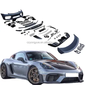 Kit de carroceria para Porsche 718 Boxster Cayman 2018 2016-2024 GT4RS, kit de carroceria dianteiro e traseiro para GT4RS