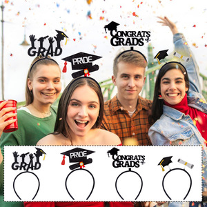 Nueva Diadema y Horquilla para el Cabello con Temática de Graduación, Decoración para Fiestas, Accesorios para Fotos, Diadema con Gorro de Graduación - Product Image 1