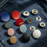 Kancing Tekan Logam untuk Jeans dan Jaket Kulit, Kancing Tekan Custom Berlapis Cat Semprot untuk Jeans Grosir