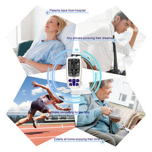 ROOJOY mesin pijat 3-in-1 TENS <span class=keywords><strong>EMS</strong></span>, <span class=keywords><strong>Stimulator</strong></span> otot pereda nyeri efektif untuk peralatan rehabilitasi terapi fisik - Product Image 6