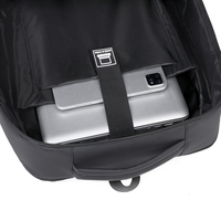 Tas Ransel Laptop Unisex Mewah Tahan Air 15.6-18 Inch USB Portabel Kapasitas Besar Dapat Diperluas Bahan Nylon untuk Perjalanan