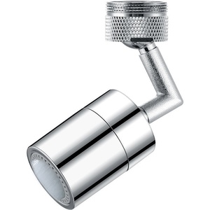 Filtre de robinet de <span class=keywords><strong>douche</strong></span> rotatif universel exclusif à 720 degrés en laiton tête anti-éclaboussures avec double sortie d'eau accessoire de salle de bain - Product Image 1