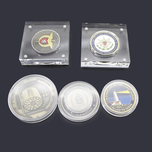 Kỷ Niệm Thách Thức Coin Chủ Capsulal Hiển Thị Acrylic Trường Hợp Nhựa Vuông Nhỏ Tùy Chỉnh Vàng Bạc Coin <span class=keywords><strong>Box</strong></span> - Product Image 5