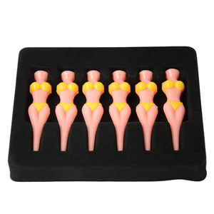 Caiton Golf Modèle HYT-37 Tees de golf 83mm, écologiques, design 'Beauty Bikini', en plastique, avec impression de logo personnalisé, 1000 unités - Product Image 4