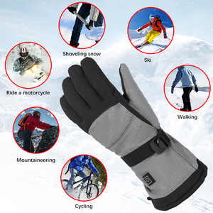 Gants chauffants personnalisés Mitaines chauffantes hiver chaud écran tactile gants de moto batterie Usb gants chauffants de <span class=keywords><strong>ski</strong></span> rechargeables - Product Image 5