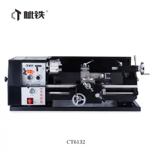 Ct6132 máquina de torno de torno de banco manual para hobby e uso diy