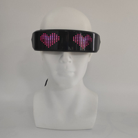 Lunettes intelligentes à LED avec dessins DIY, rechargeables, contrôlées par application, connectées en Bluetooth, lunettes lumineuses pleine couleur