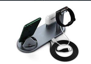 Station d'accueil <span class=keywords><strong>chargeur</strong></span> sans fil à charge rapide 6 en 1 pour iPhone 15 16 Pro Max Apple Watch Airpods Station de charge rapide - Product Image 4