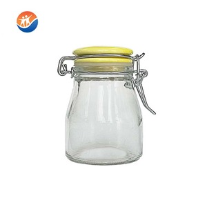 Barattolo per inscatolamento in <span class=keywords><strong>vetro</strong></span> con Clip in ceramica, barattolo per conserve in <span class=keywords><strong>vetro</strong></span> da 100ml con coperchio a Clip - Product Image 5