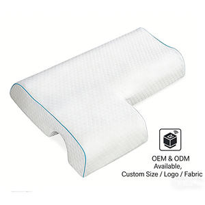 Oreiller ergonomique pour couple avec découpe pour le bras - Mousse à mémoire de forme respirante pour un confort de co-dodo - Product Image 1