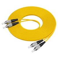 Cable de conexión de fibra óptica monomodo dúplex 9/125 G652D PVC LSZH Cable de fibra con conector SC LC FC ST SM DX equipo de fibra óptica