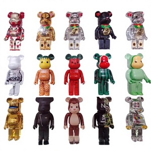 ขายส่ง Lanyi BearBrick 400 ตุ๊กตาหมีดุร้าย แมวกวัก งานประติมากรรม ของตกแต่งเรซิ่นสำหรับห้องนั่งเล่น - Product Image 3