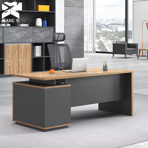 مكتب خشبي حديث لمدير المكتب بسعر رخيص بالجملة طاولة مكتب للكمبيوتر للموظفين أثاث مكتبي - Product Image 5