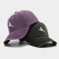 Gorra de Béisbol Personalizada con Logotipo Bordado, de Algodón Lavado, Estilo Vintage, sin Estructura, de 6 Paneles, Ajustable, para Correr