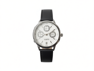 Orologio Meccanico da Uomo Yosno 38mm, Cassa in Acciaio Inossidabile, Cinturino in Pelle, Cronografo con Quadrante Analogico, Design Elegante - Product Image 1