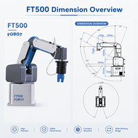 Bras robotisé 4 axes FOBOT FT500, solution d'automatisation intégrée de SI professionnelle pour l'emballage alimentaire et cosmétique