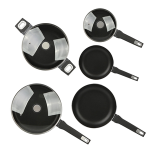 Ensemble de casseroles en céramique antiadhésives de haute qualité, violet, 13 pièces, avec couvercles en verre et ustensiles, pour cuisinières à gaz et à induction - Product Image 3
