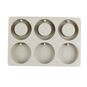 सिलिकॉन फूल अरोमाथेरेपी मोल्ड मोमबत्ती के लिए छह राउंड डिय मोम शीट, लक्जरी घर सजावट और केक उपकरण बनाने के लिए - Product Image 2